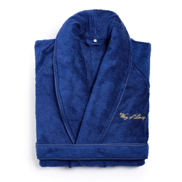 SILVER OSTRICH BATHROBE