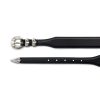 Black calfskin leather Versailles premium western Belt, both ends
