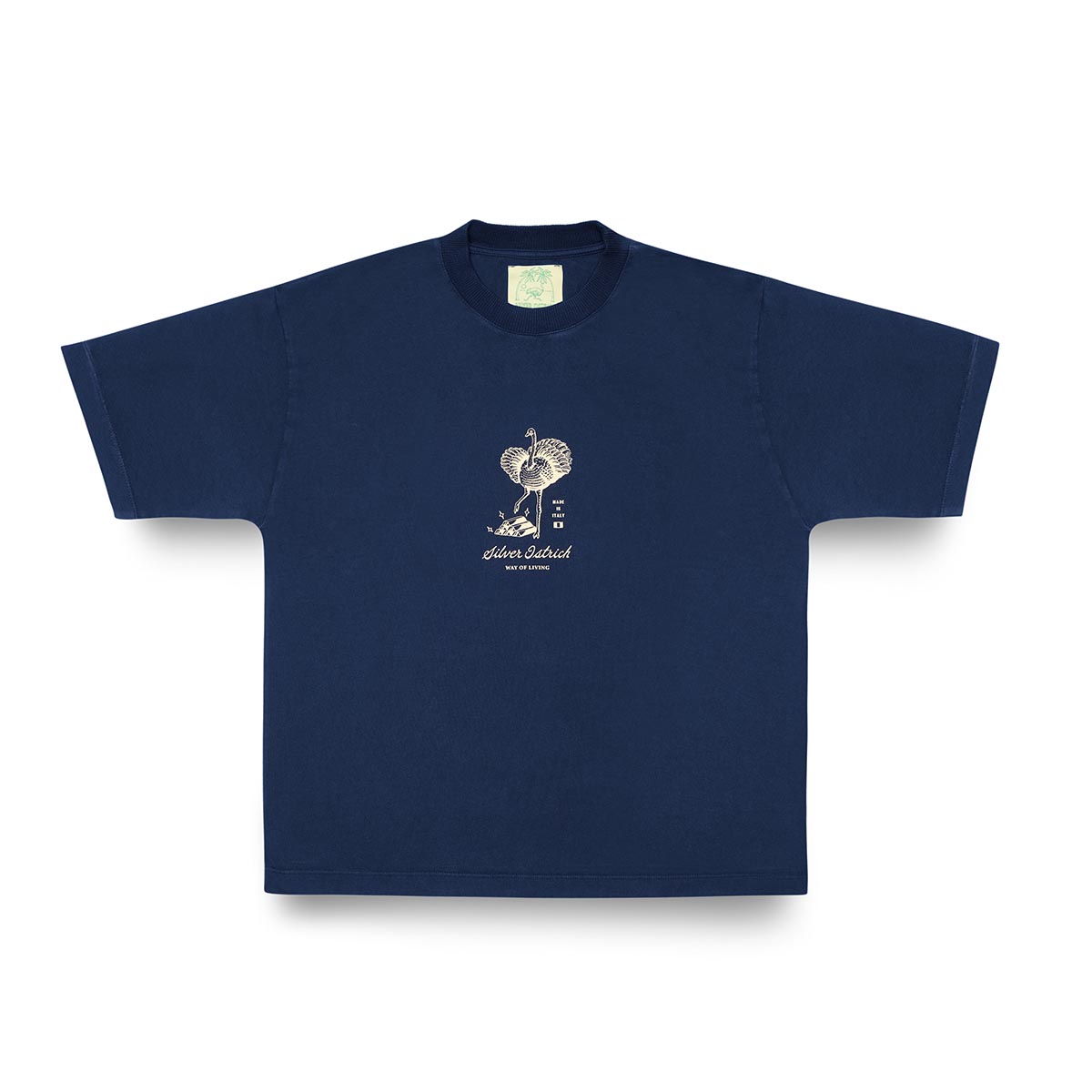 T-SHIRT - Silver Bullion - Blue Navy
